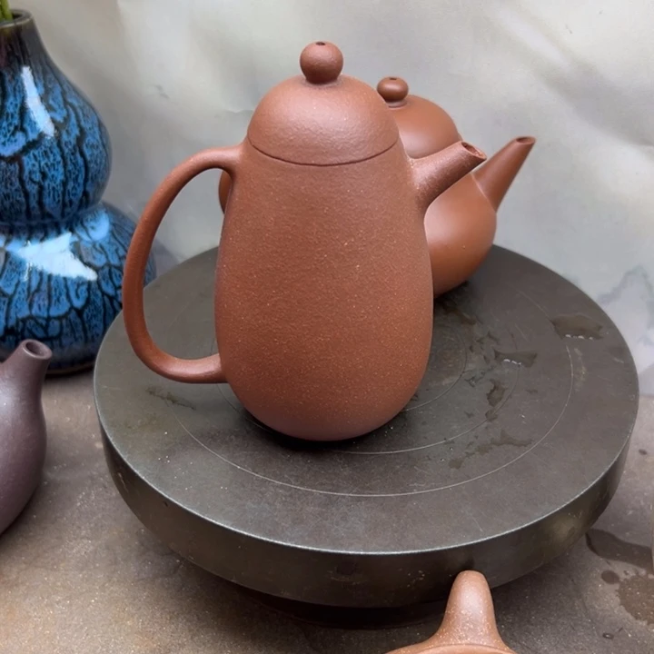 紫砂茶壶底槽清龙蛋200c c