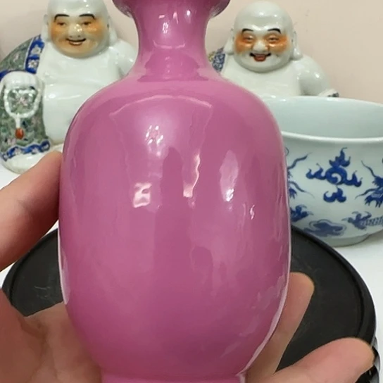 会***鱼手工制作单色釉瓶