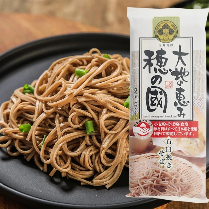 日本荞麦面原装进口纪伊大地恩惠荞麦面320g汤面凉面炒面挂面粗粮
