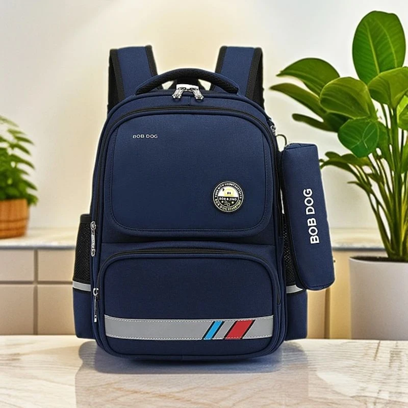 小学生书包1-3-6年级透气男女童高颜值双肩包配笔袋儿童男童防水