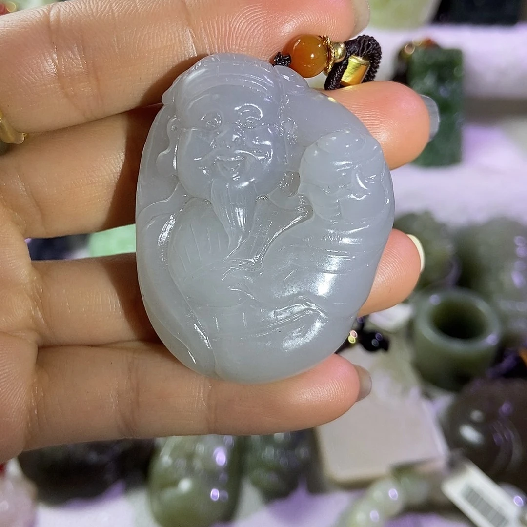 和田玉（糖玉）颈饰未镶嵌