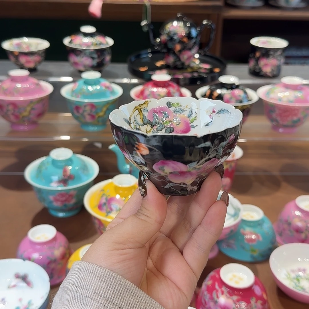 *****珐琅彩主人杯茶具套装