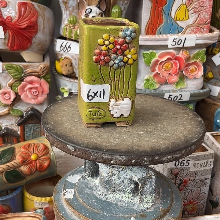 粗陶材质多肉花盆