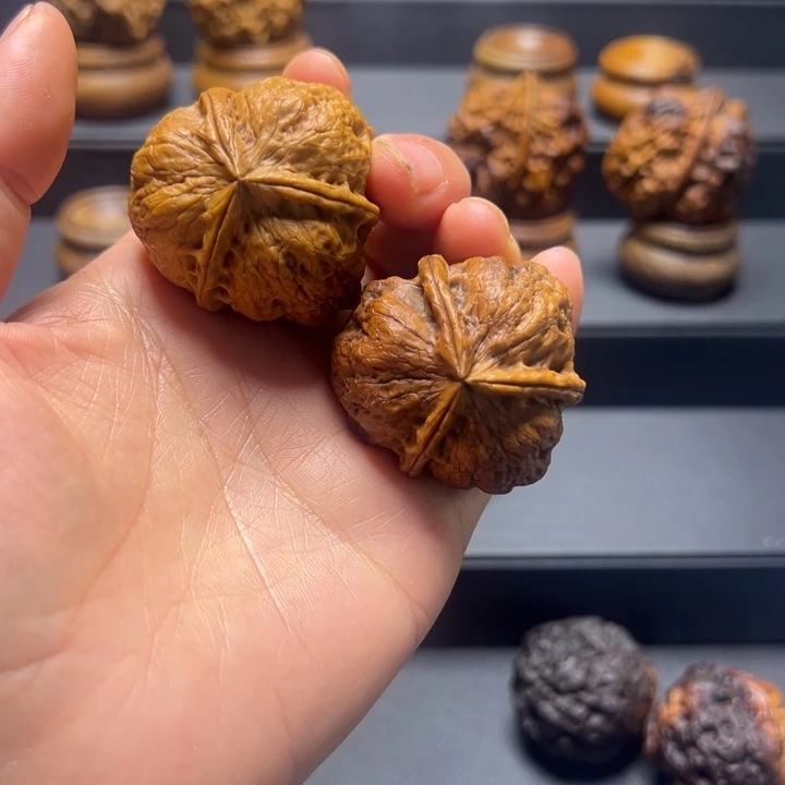 文玩核桃吊坠L七星岩39