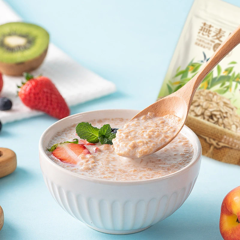 康新鲜麦 内蒙纯燕麦片450g*4袋 即食营养早餐 健康代餐