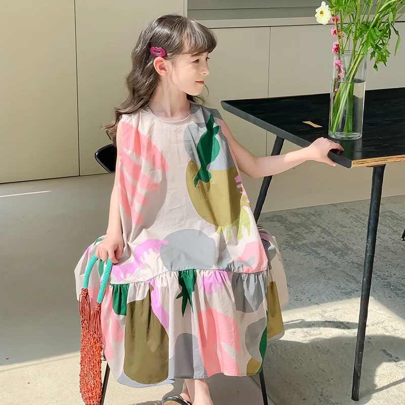 尤画原创设计师2025夏季新款女童连衣裙68079