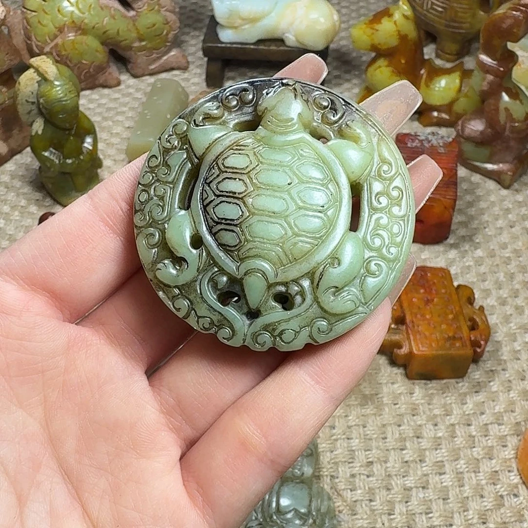 白玉菩提吊坠挂件