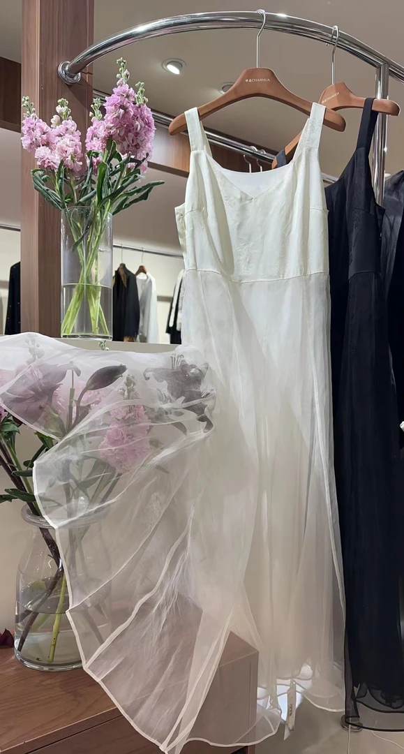 汐颜｜新中式国风设计师款吊带连衣裙