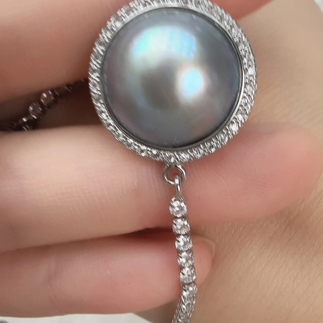 拼合珍珠（马贝珠）未镶嵌手绳