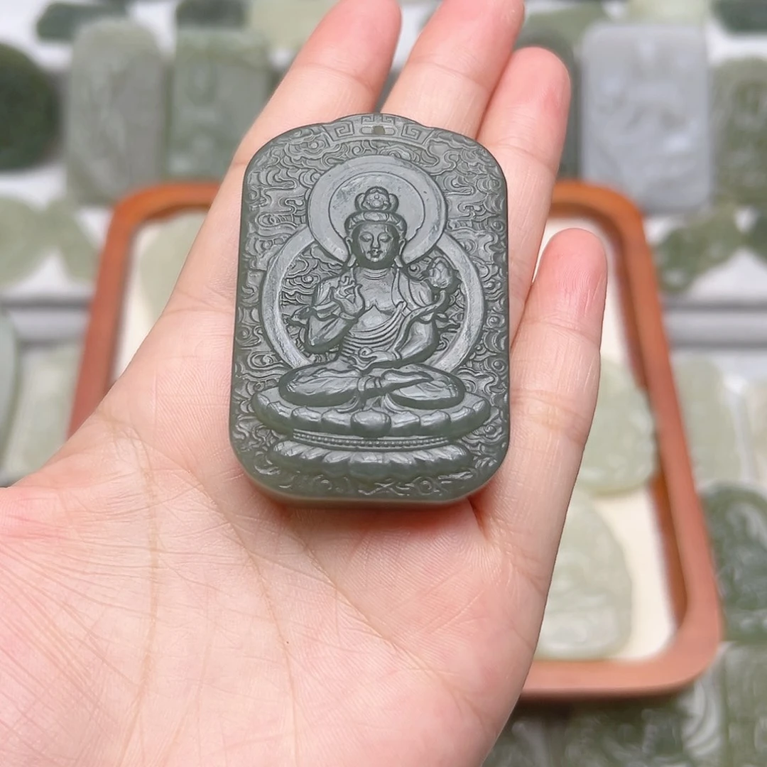 和田玉未镶嵌颈饰海*