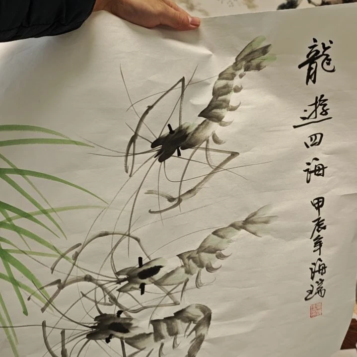国画贾海瑞老师现场定制