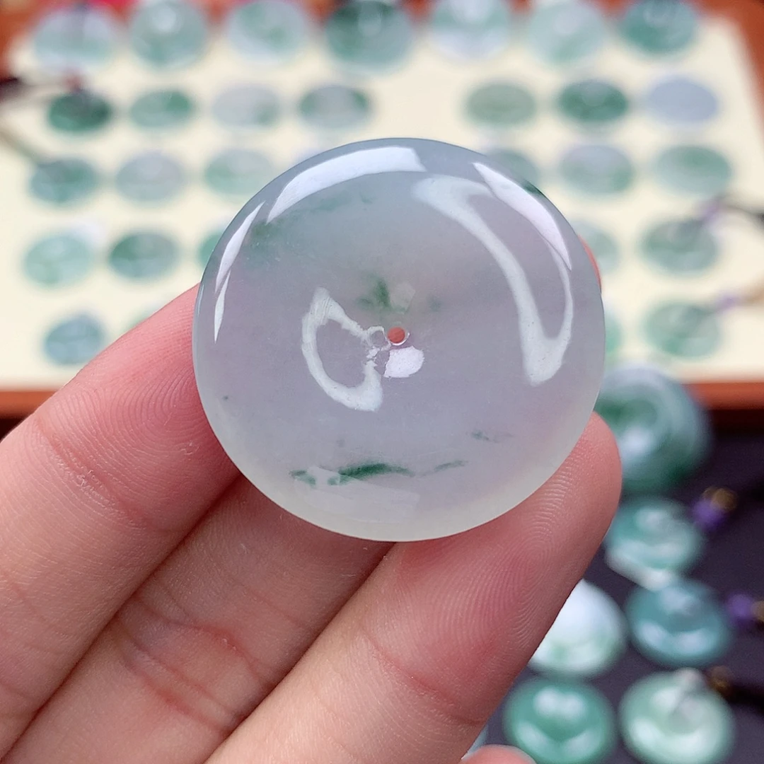 翡翠未镶嵌颈饰61 尺寸32.4-6