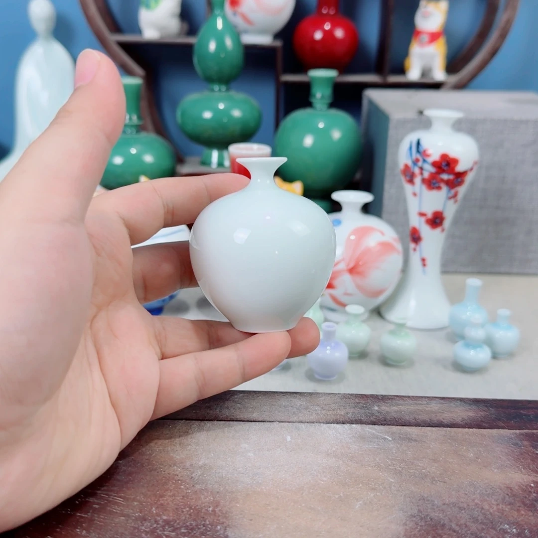 陶瓷手工小花器摆件