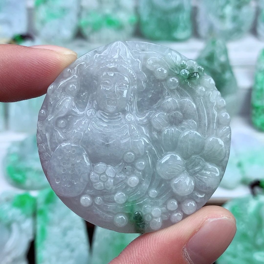 翡翠未镶嵌颈饰翡翠吊坠