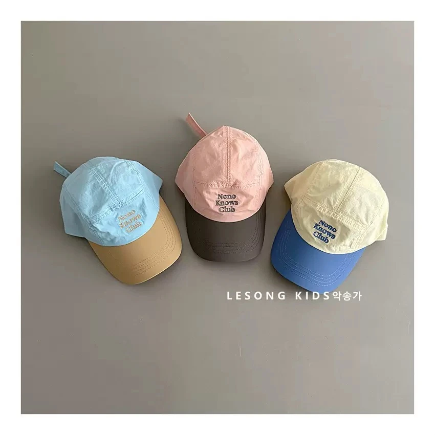 6号链接休闲风帽子弯檐薄款休闲韩版夏季大檐男童鸭舌帽宽檐圆顶