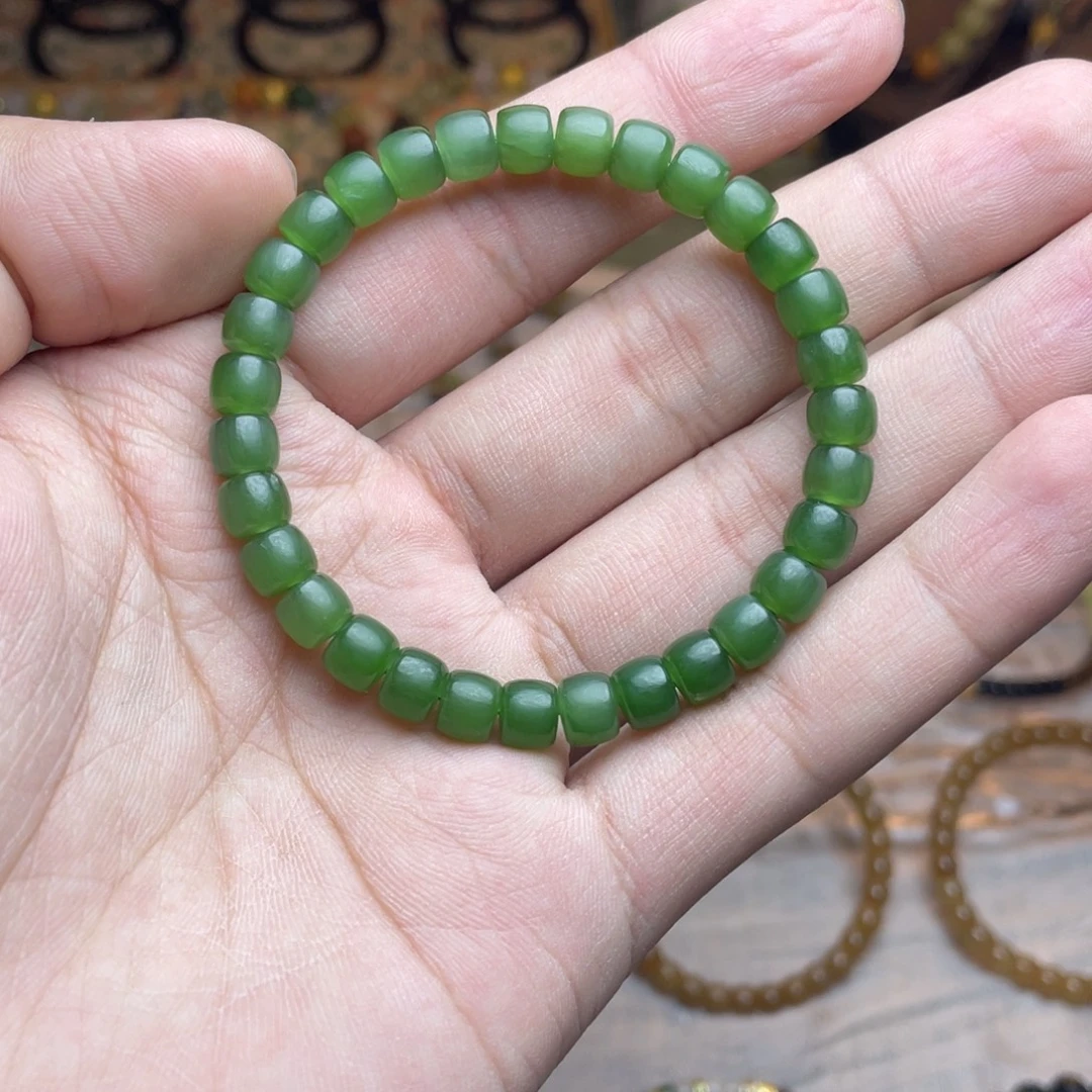 和田玉未镶嵌手链