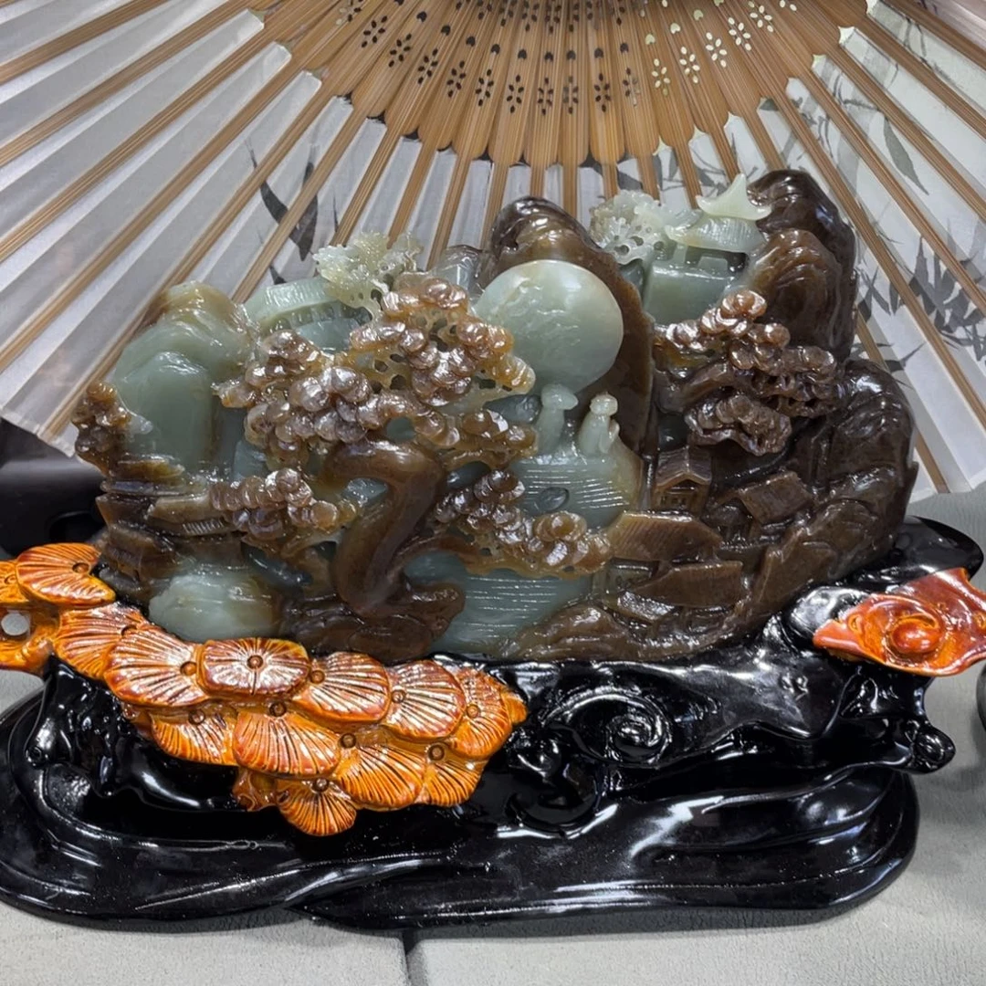 和田玉未镶嵌摆件