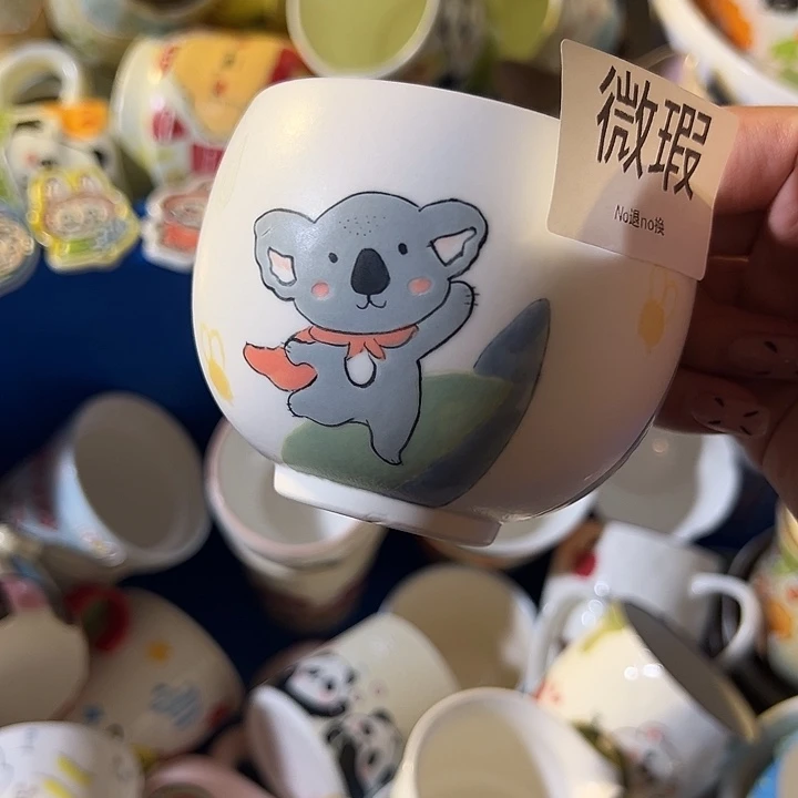 摆件不退不换卡通手绘