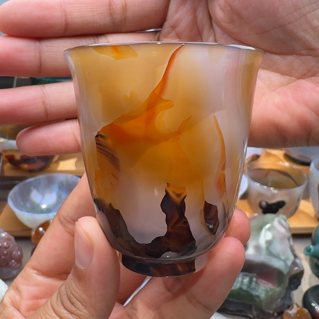 漫***涯定制玛瑙玛瑙茶杯