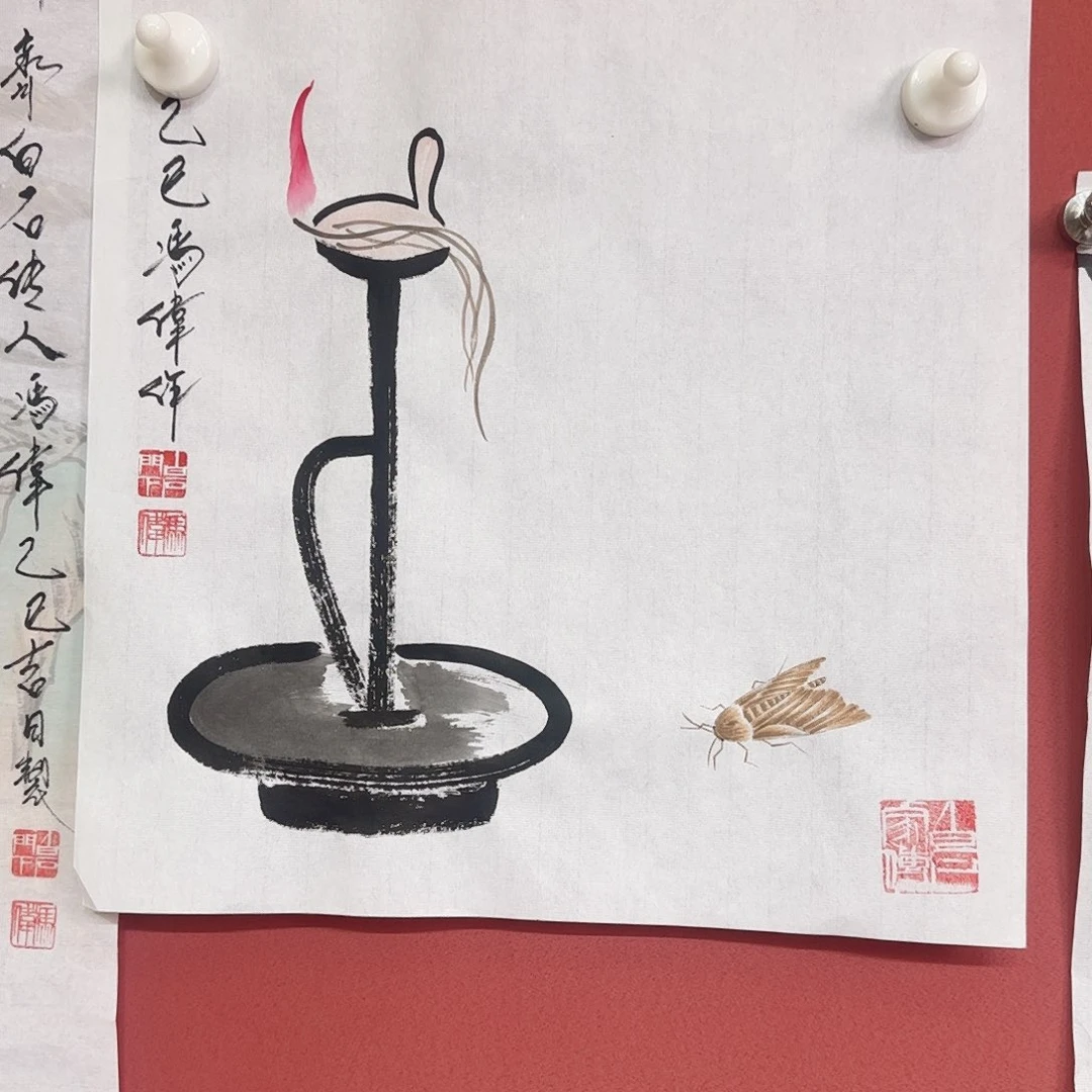 国画冯伟老师手绘作品