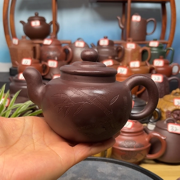 茶壶紫砂微瑕不带证书礼盒250cc