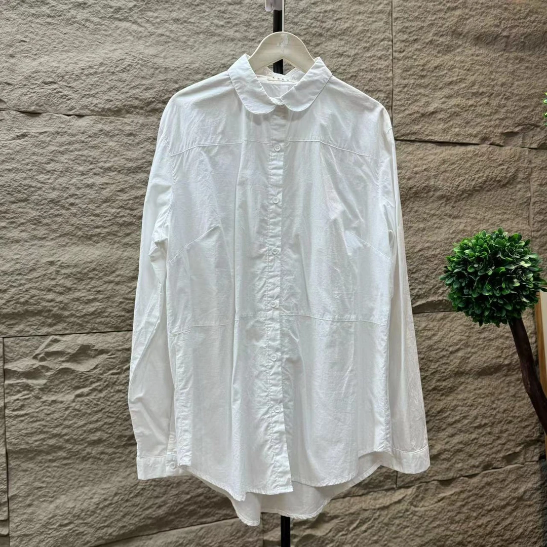 10991新款春夏休闲宽松减龄显瘦长袖衬衫