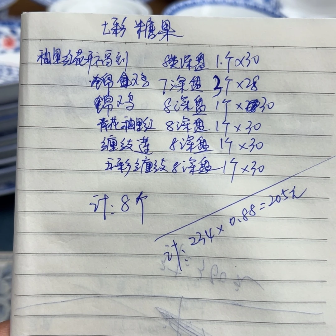 白瓷自搭配菜碗8个