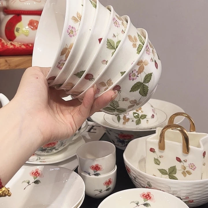 瓷片米碗6个米碗瓷片