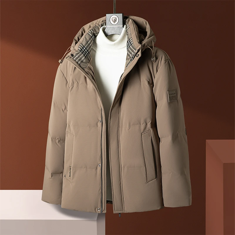 BOTEMER/比提米尔男士极寒冬季美式商务休闲羽绒服时尚保暖外套