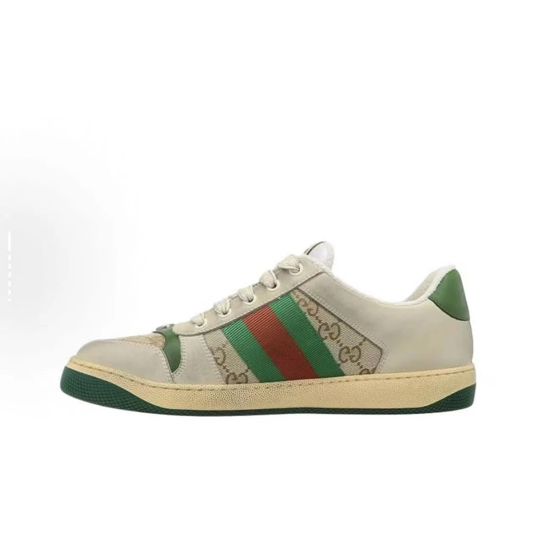 纯原莆田复古老花板鞋脏脏鞋真皮运动鞋做旧情侣休闲鞋36-45码