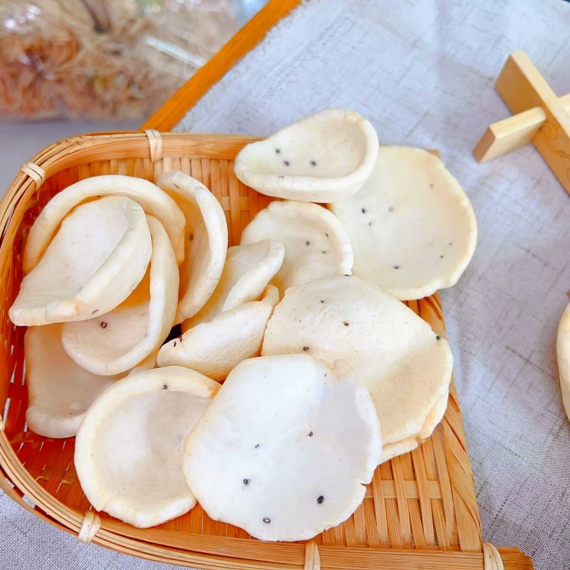 8090怀旧童年休闲零食老式爆年糕片猫耳朵米泡花