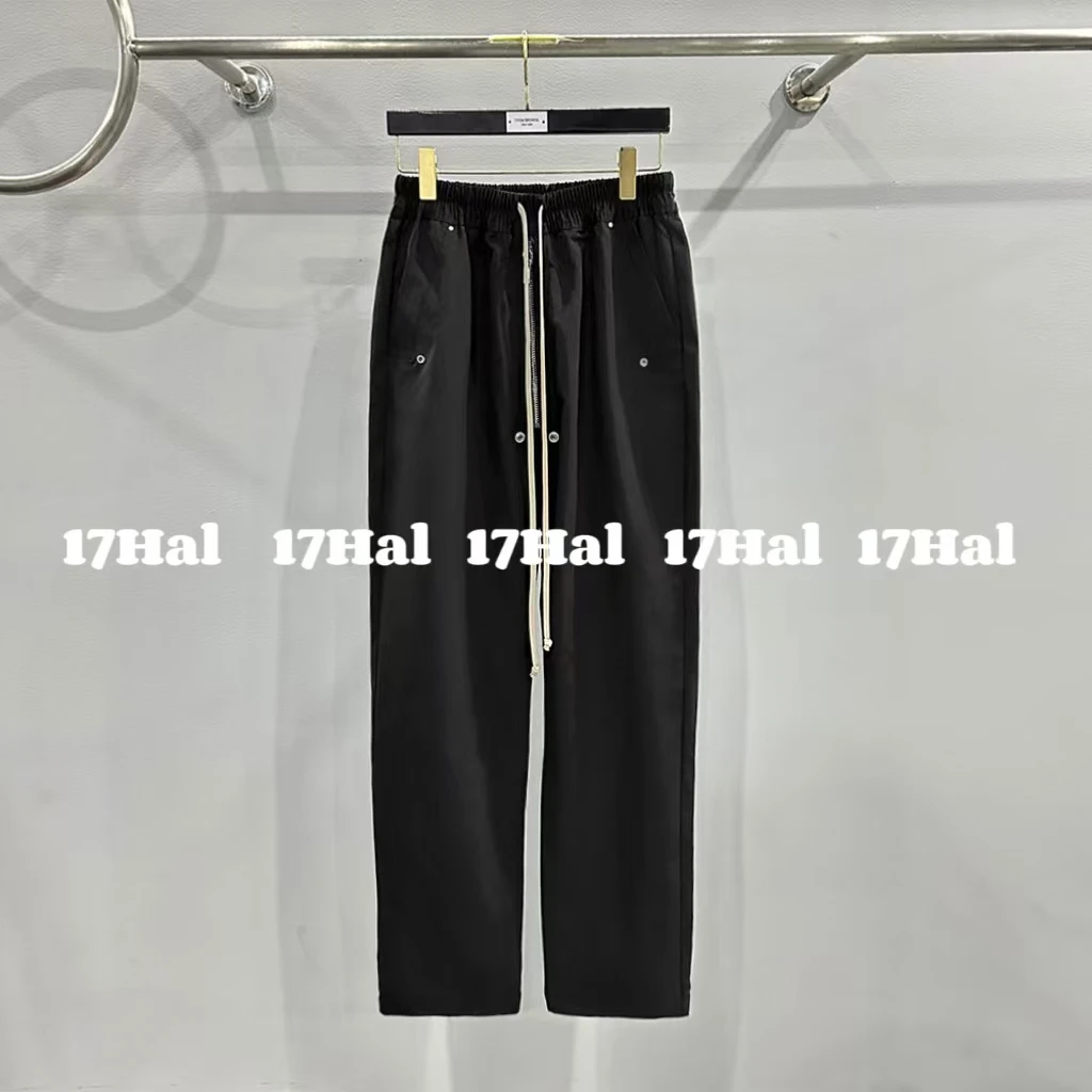 17HAL【暗黑先锋】RO风男士拉链鸡眼设计基础款休闲长裤子 2447