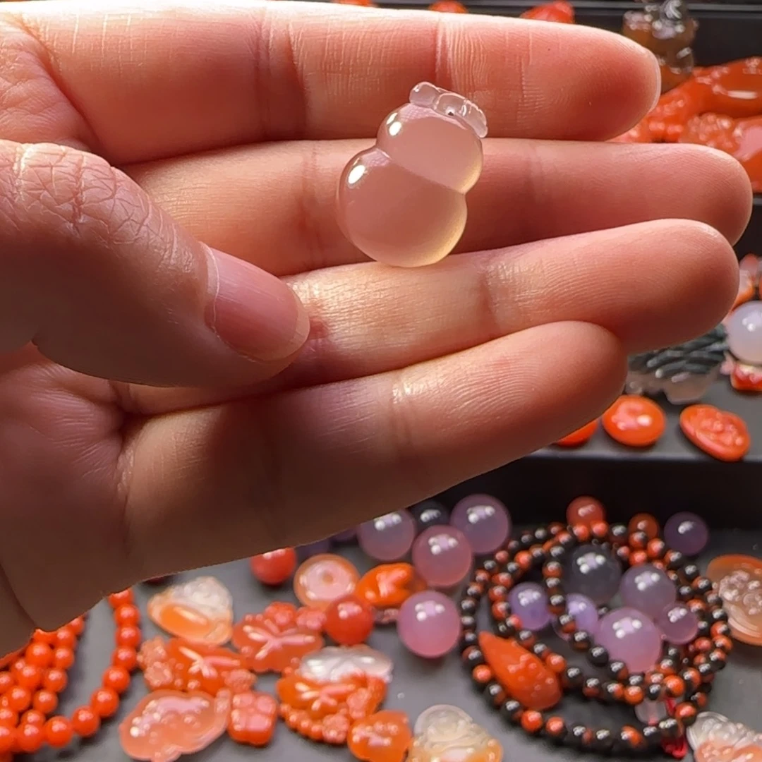 玛瑙/玉髓小葫芦未镶嵌