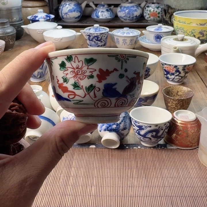 青花瓷器杯子茶具