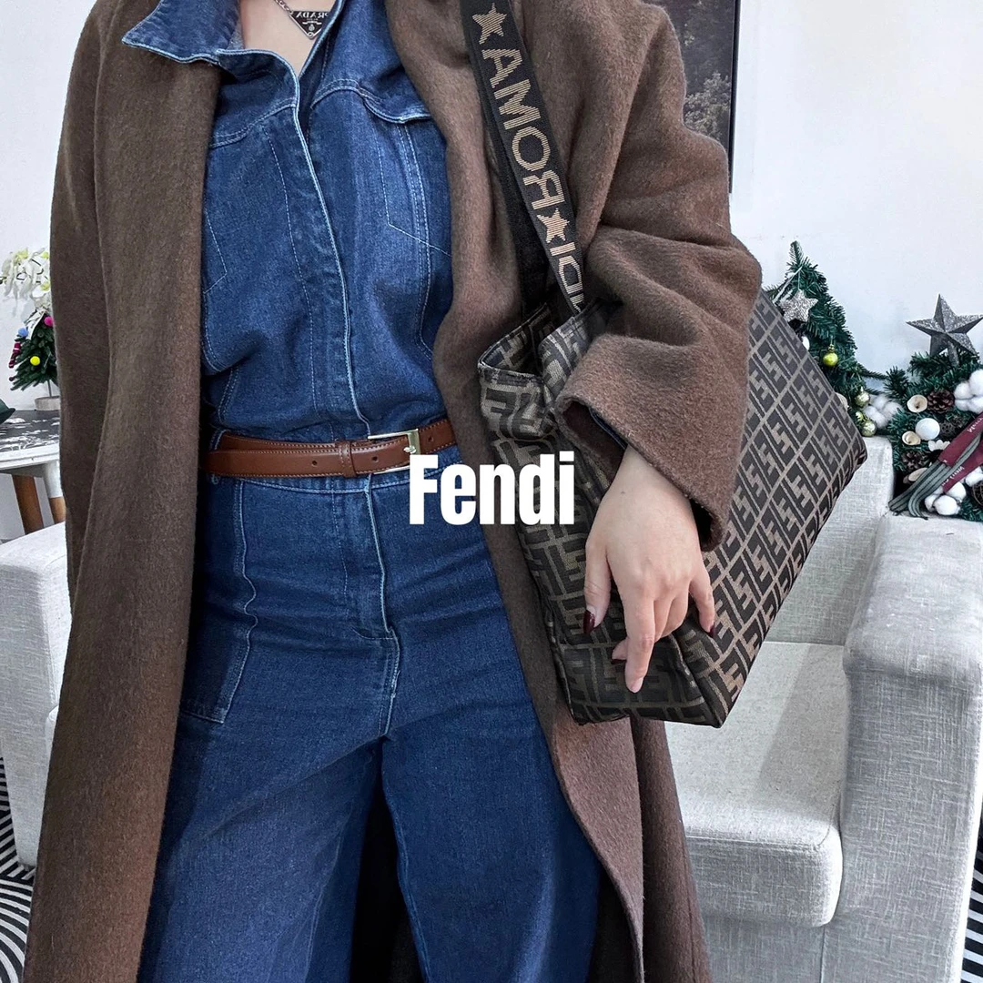 95新 FENDI/芬迪 8613277/老花托特包