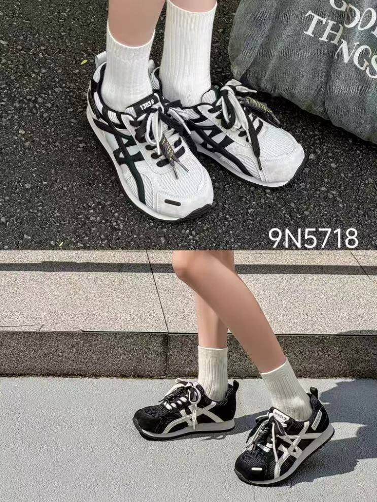 5718舒适秋季德训鞋透气时尚休闲鞋百搭白鞋休闲鞋厚底
