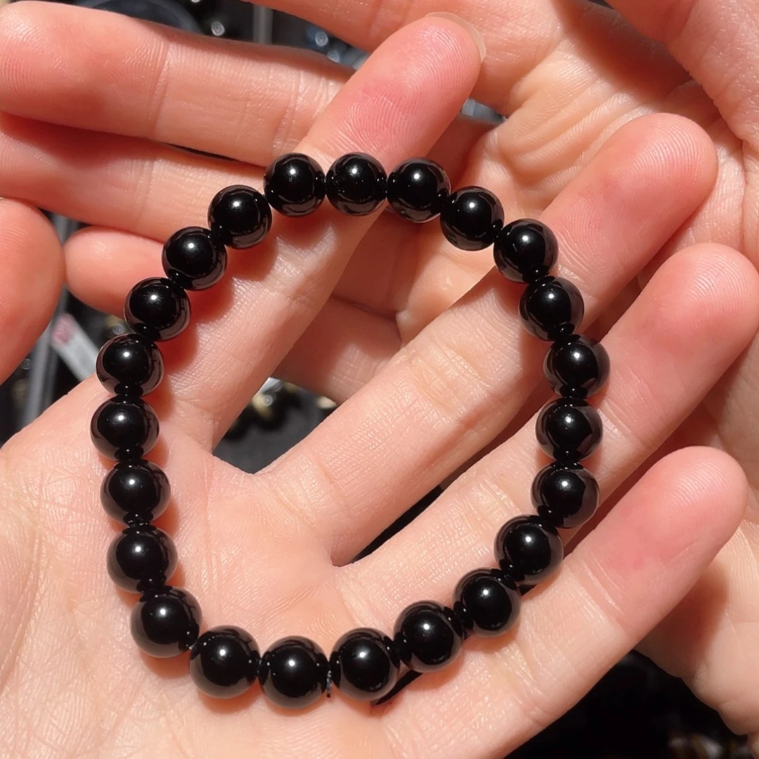 黑曜岩手链未镶嵌黎*
