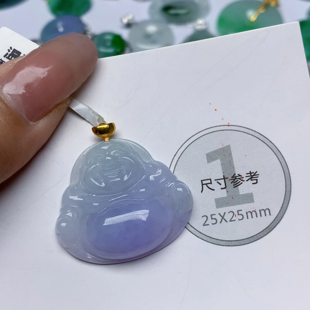 颈饰18K金镶嵌翡翠