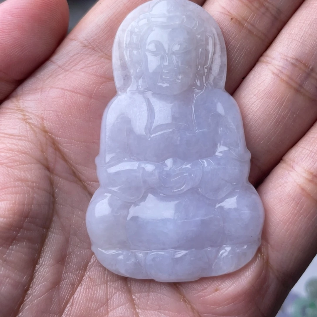 莲***坊翡翠未镶嵌颈饰缅甸翡翠观音