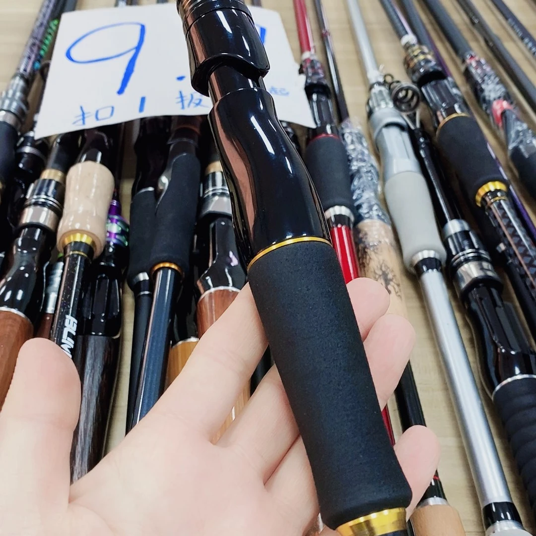 黑金色直柄路亚竿2.1米