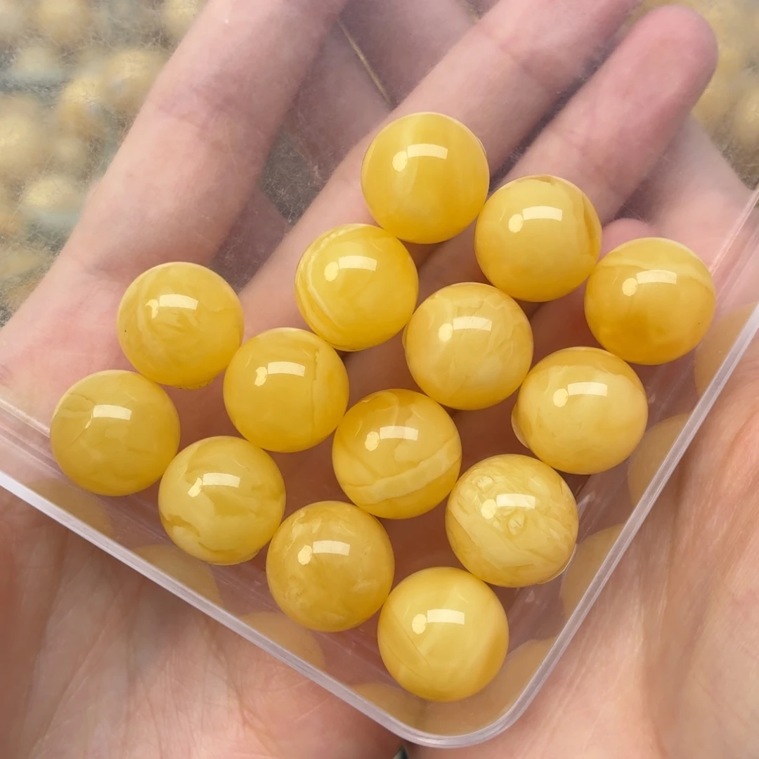 未镶嵌蜜蜡裸石13手串