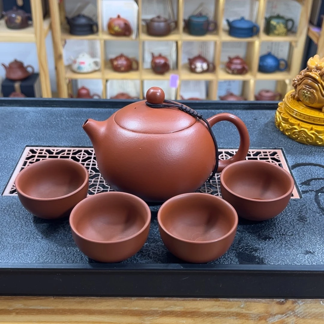 紫砂紫砂胖西施（一壶四杯）