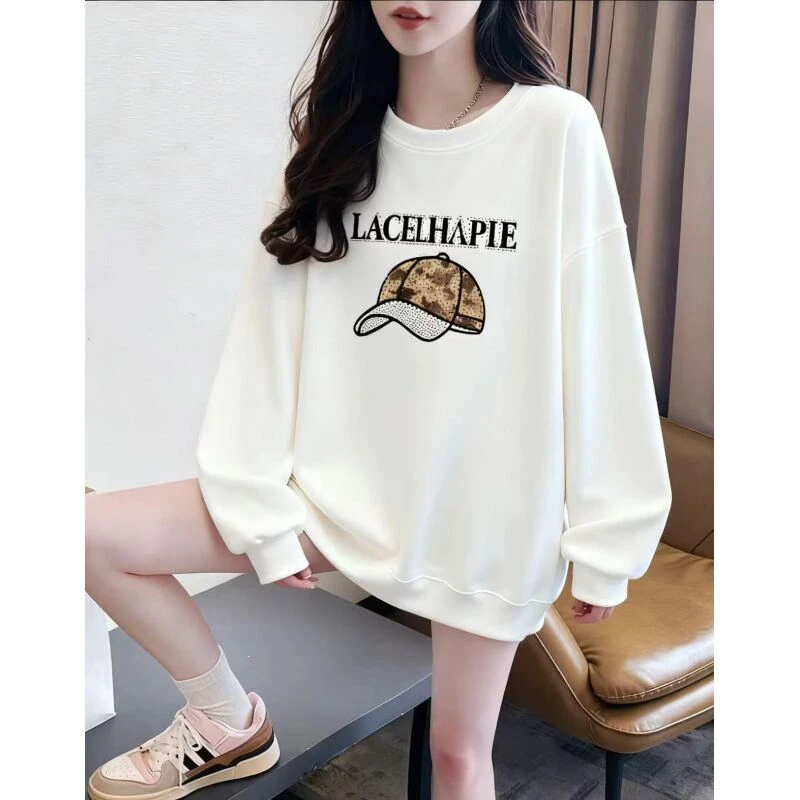 050号  2025新款时尚潮牌秋冬设计感系列时尚宽松加绒卫衣