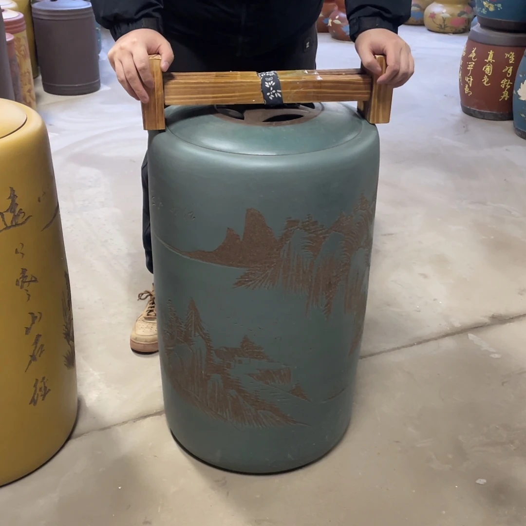 宜兴原矿紫砂茶叶罐