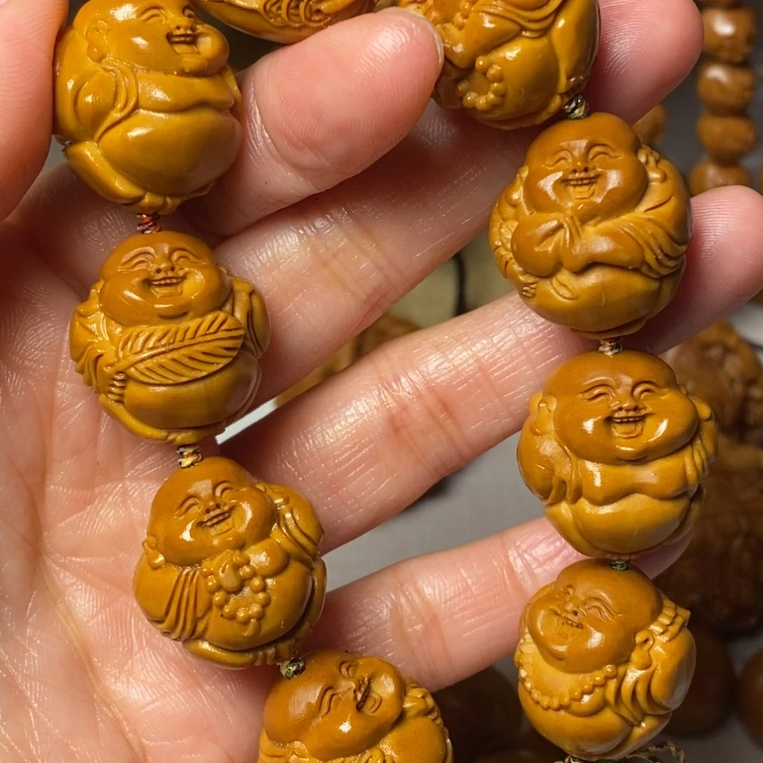 橄榄核手串/手链熊****来八大弥勒