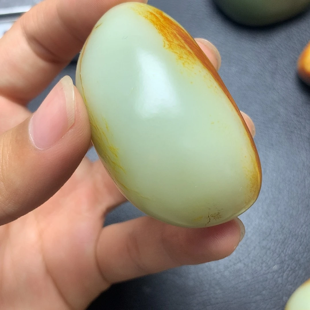 和田玉未镶嵌摆件会**鱼