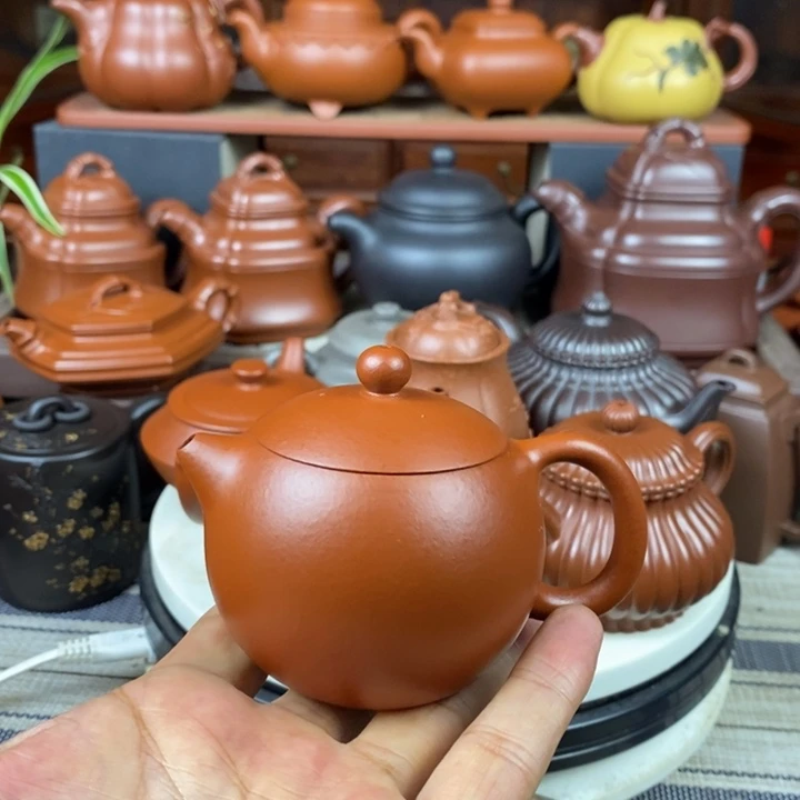 紫砂茶壶全手工西施130CC原矿赵庄朱泥特价