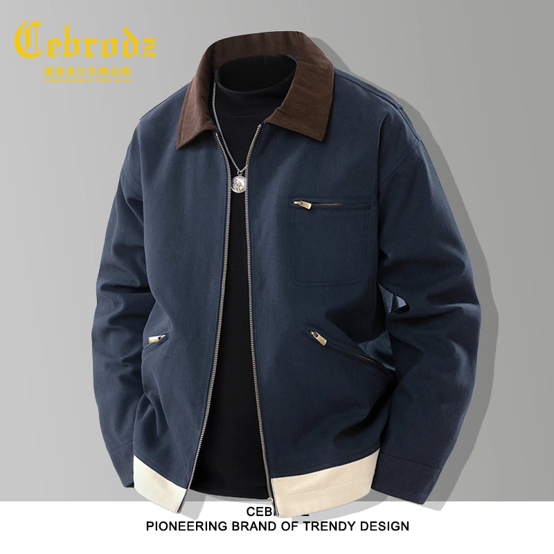 法国Cebrodz夹克男士春秋季2025新款日系休闲外套情侣百搭上衣服