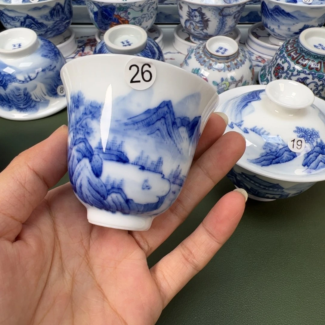 陶瓷景德镇纯手工纯手绘茶具木木26