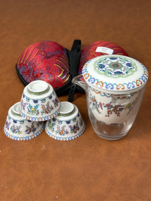 G035敦煌文创一壶三杯旅行茶具